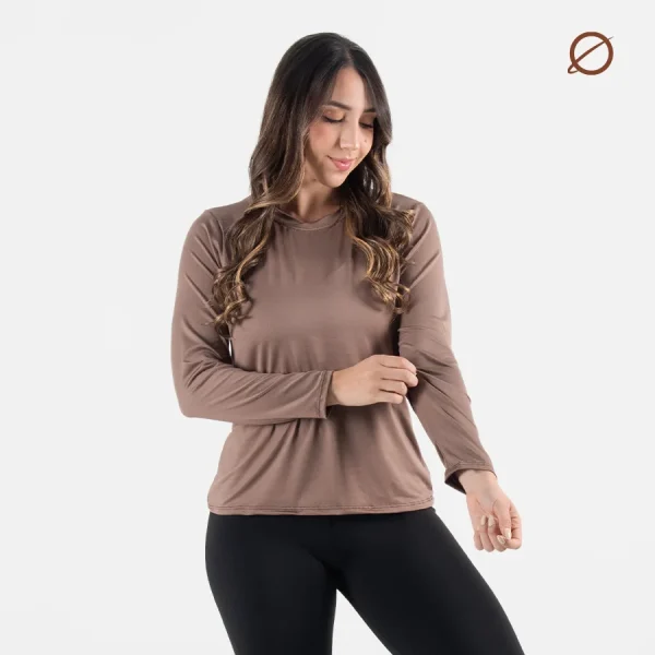 Buzo Basico Femenino Cafe Oscuro