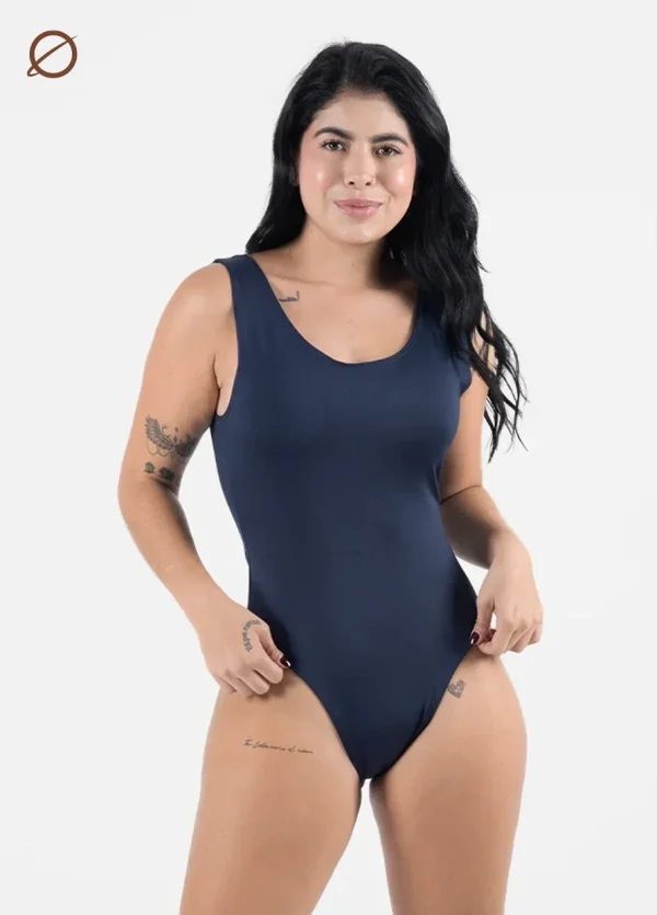 Body Dama Azul Oscuro