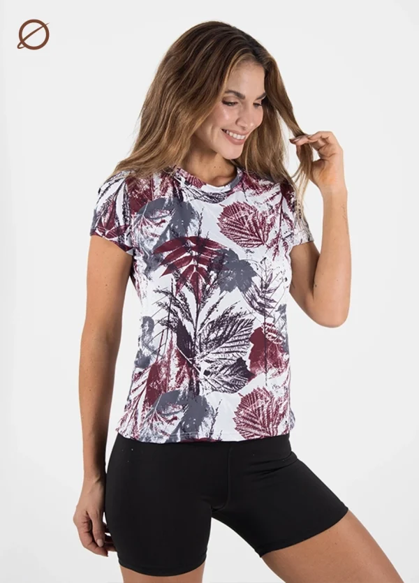 Camiseta Femenina Sublimada Palms