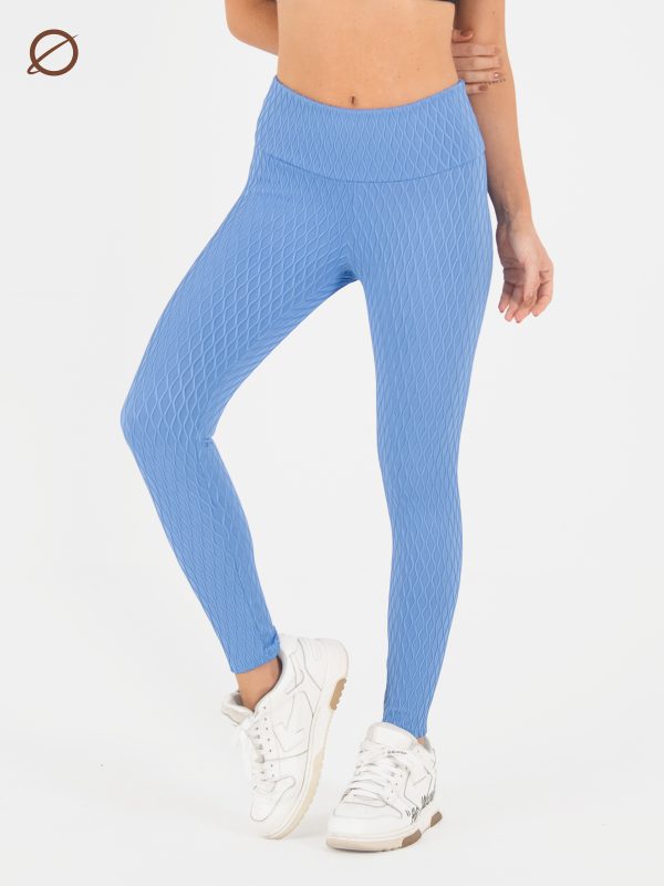 Leggins Dama Waves 3D Azul XS