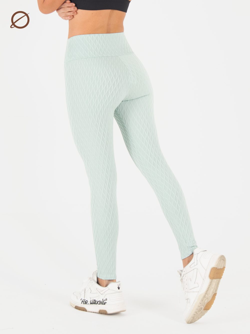 Leggins Dama Waves 3D Menta XS - Image 3