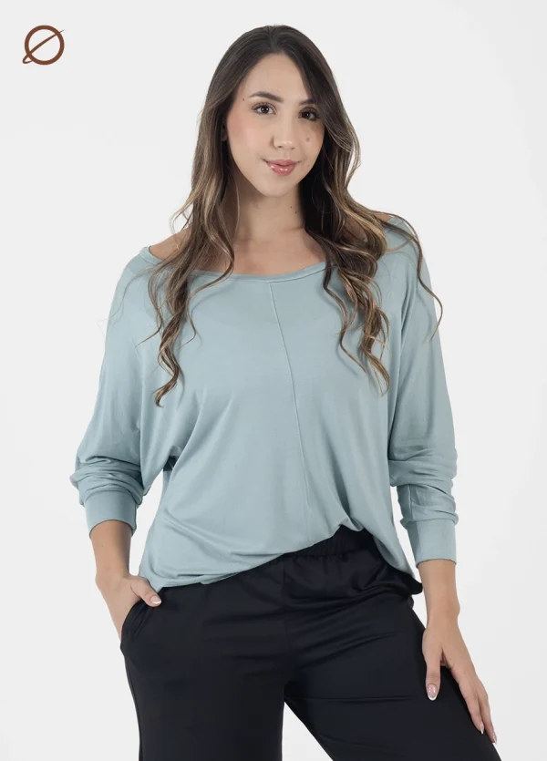 Buzo Deco Azul Menta